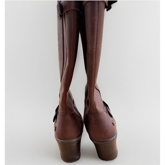 Keen Women’s Brown Mid-Calf Wedge Boots – Zip Up (Size 6.5 US) Fall Winter - Picture 9 of 11